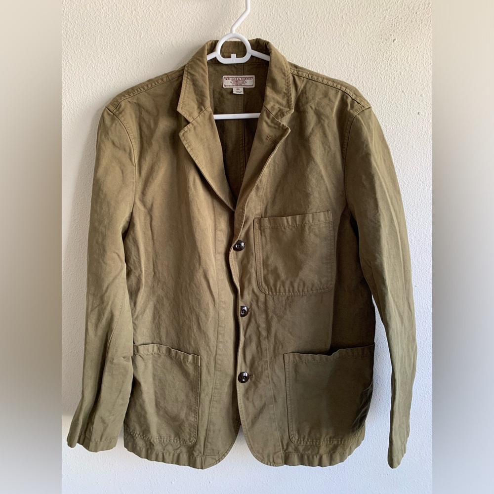 Wallace and Barnes Olive Green Work Chore Jacket Men’s Size 38 S